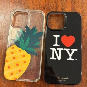 Kate spade Iphone 14 pro max case x2